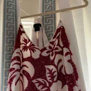 Jcrew beased Hawaiian print dress